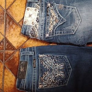 Miss Me Skinny Jeans 28 2 Pairs